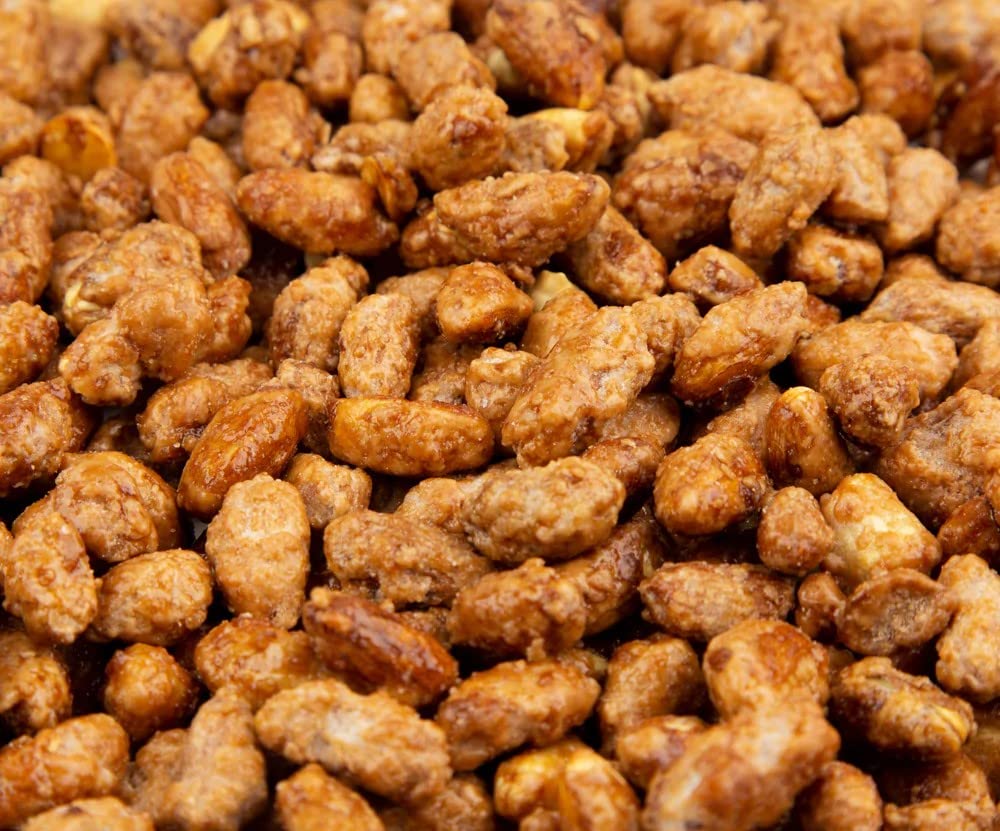 Old Fashioned Butter Toffee Peanut, Home Made Style Crunchy Candy Coated Fresh Roasted Peanuts (Butter Toffee Peanuts, 1 Pound)
