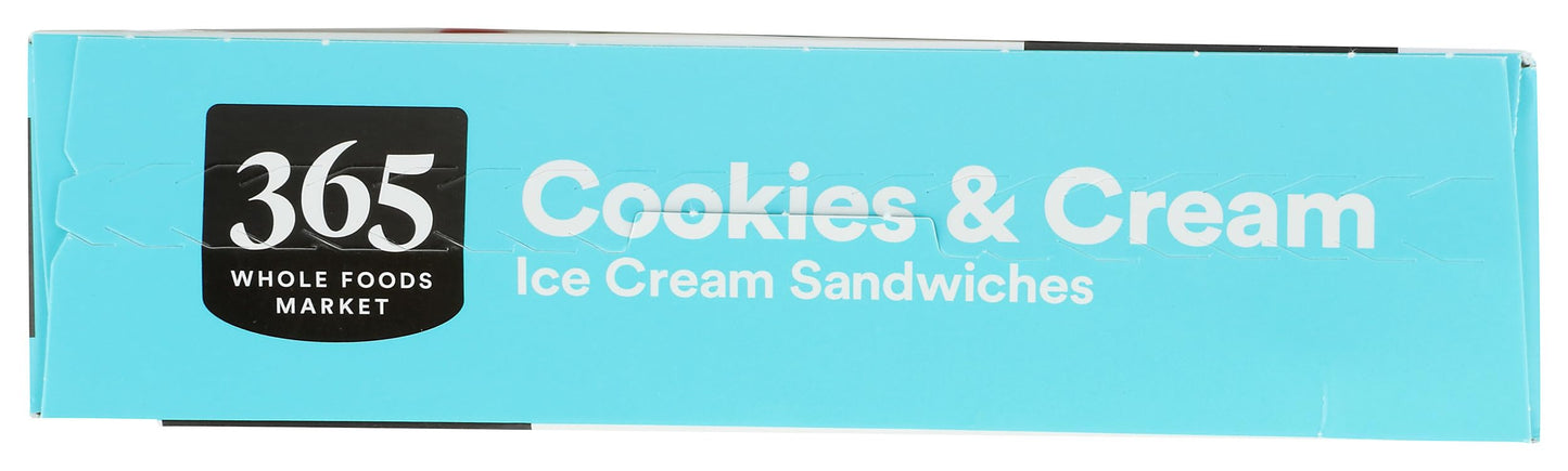365 by Whole Foods Market Cookies & Cream Ice Cream Sandwiches, 17 FZ