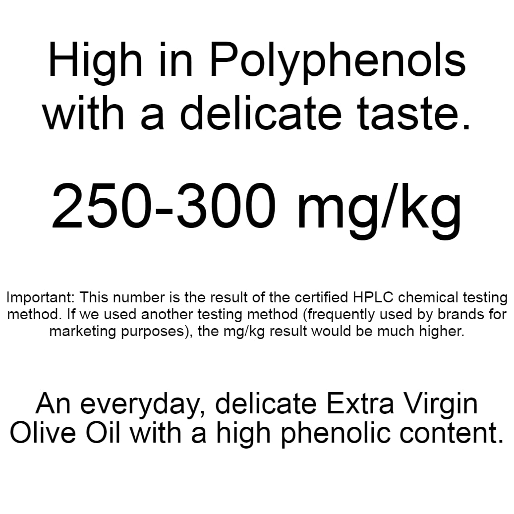 P.J. KABOS Everyday Greek Extra Virgin Olive Oil, Cold Extracted, 16.9 oz Tin, Kosher, Koroneiki Variety