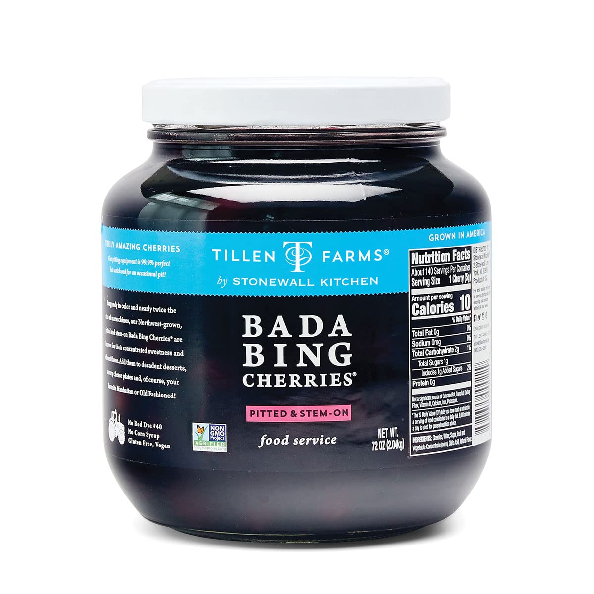Tillen Farms Bada Bing Cherries, Red, 72 Ounce (4.5 Pound)