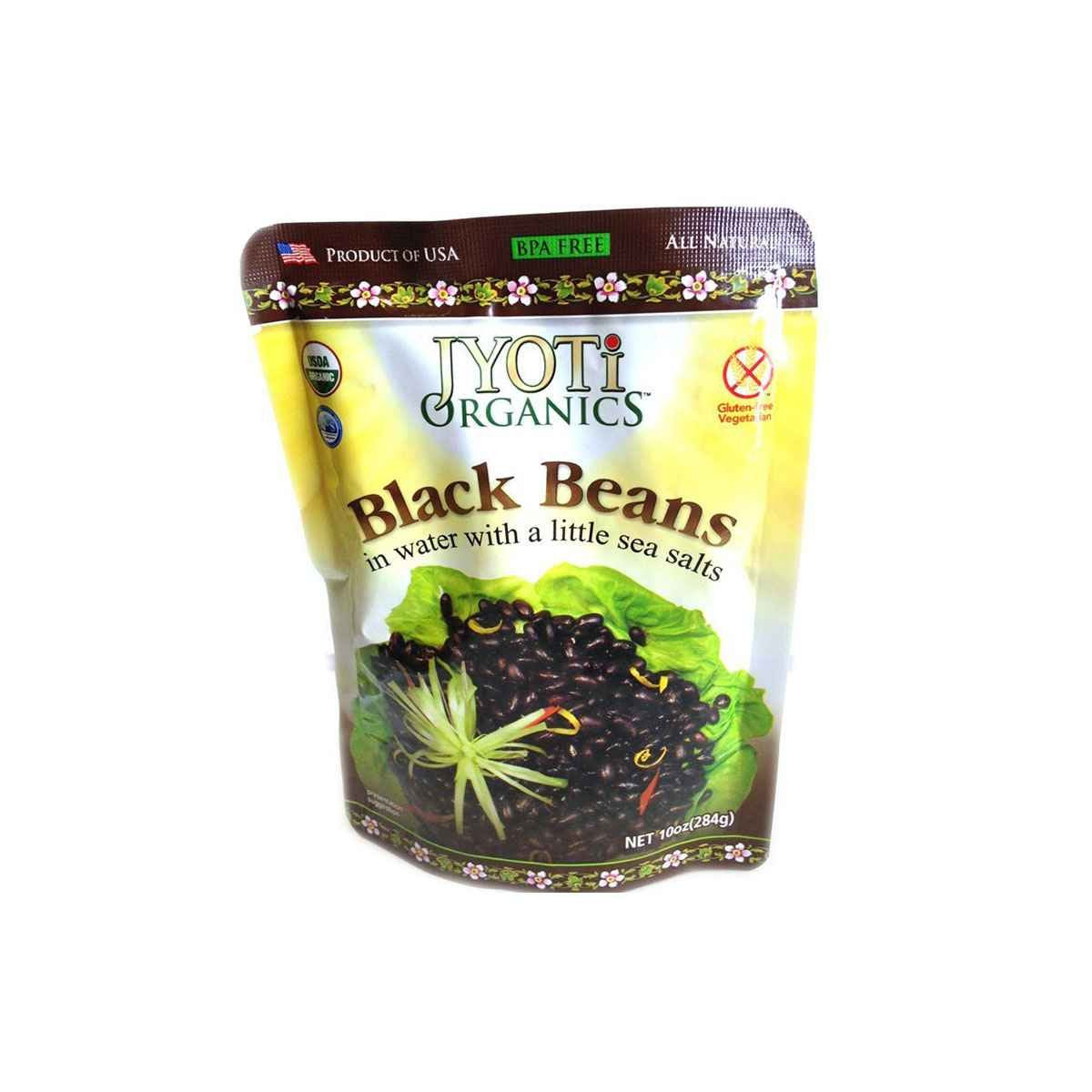 Jyoti Organic Black Beans, 10 Ounce (Pack Of 6)