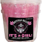 Buffalo Bills It’S A Girl Light Pink Rock Candy On A Stick (36-Ct Tub Wrapped Rock Candy Sticks)