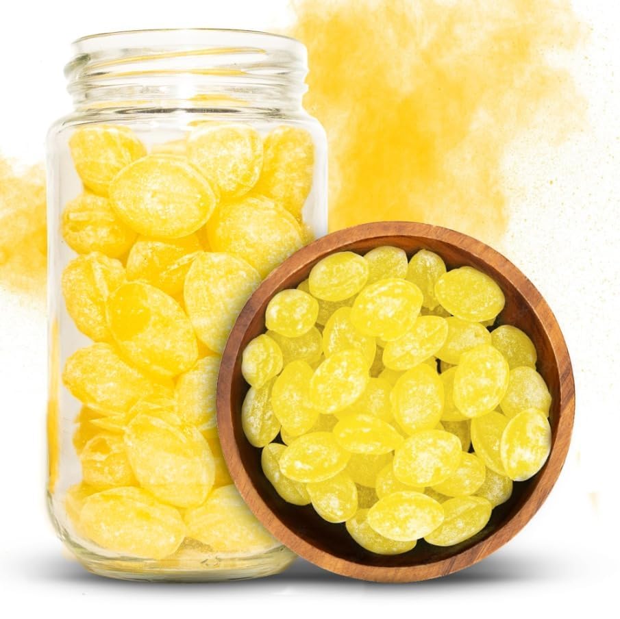 NY Spice Shop Sanded Lemon Drops Hard Candy - Tangy & Sweet - 1 Pound Bulk Candy