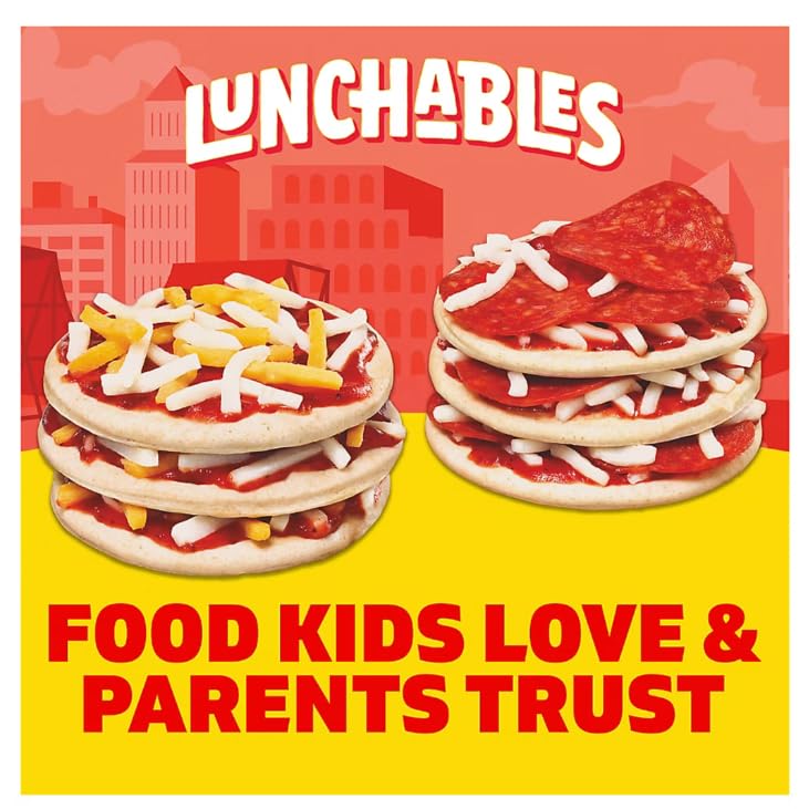 Generic Lunch ables Pizza with Pepperoni & Extra Cheesy Pizza Variety- 6 Packs