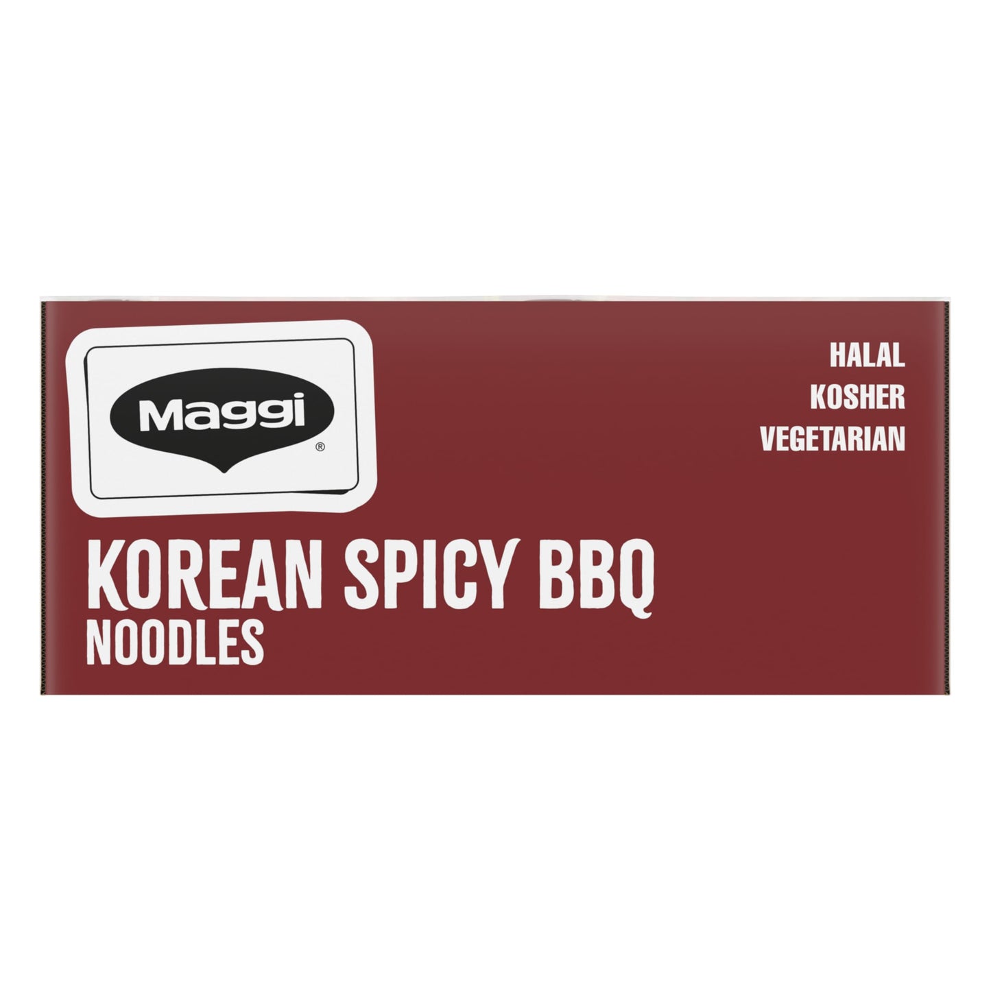 Maggi Korean Spicy BBQ Noodles, Korean Instant Noodles, 3 min, Spicy Ramen, Vegetarian, Halal, Kosher, 24-Pack