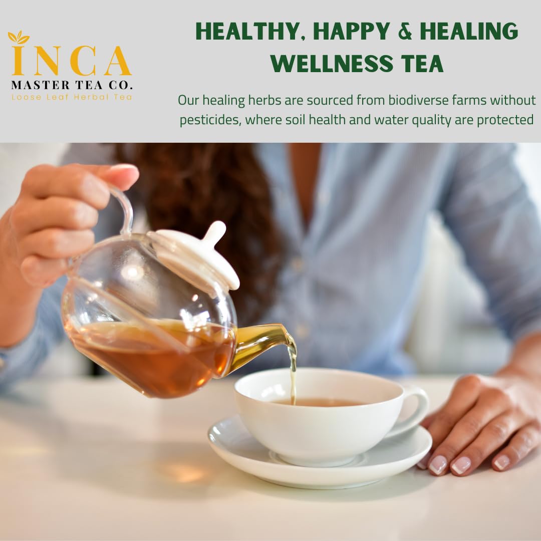 INCA MASTER TEA Soursop Tea - Cut & Sifted Loose Leaf, Herbal Wellness, 3.5 oz