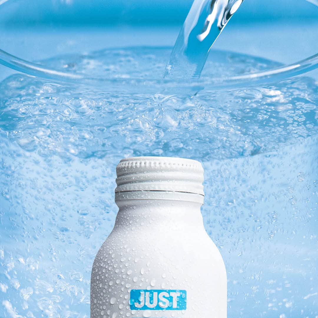 Just Bubbles - Pure Premium Sparkling Spring Water In A Fully Recyclable Reusable Eco-Friendly Bottle - 100% Mountain-Sourced Ca