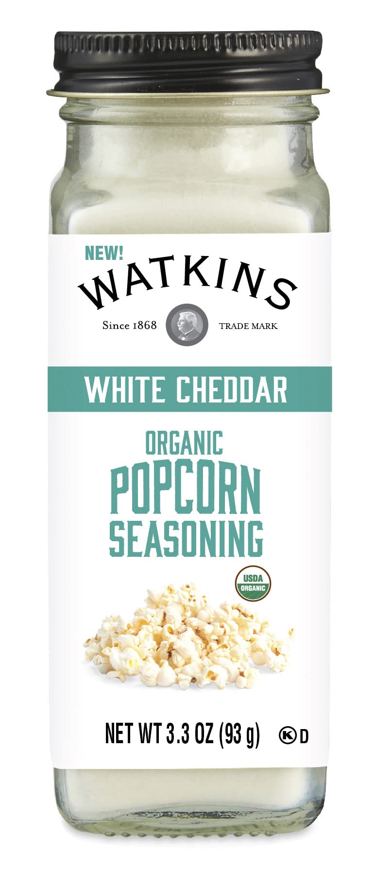 Watkins Gourmet Organic White Cheddar Popcorn Seasoning, 3.3 oz