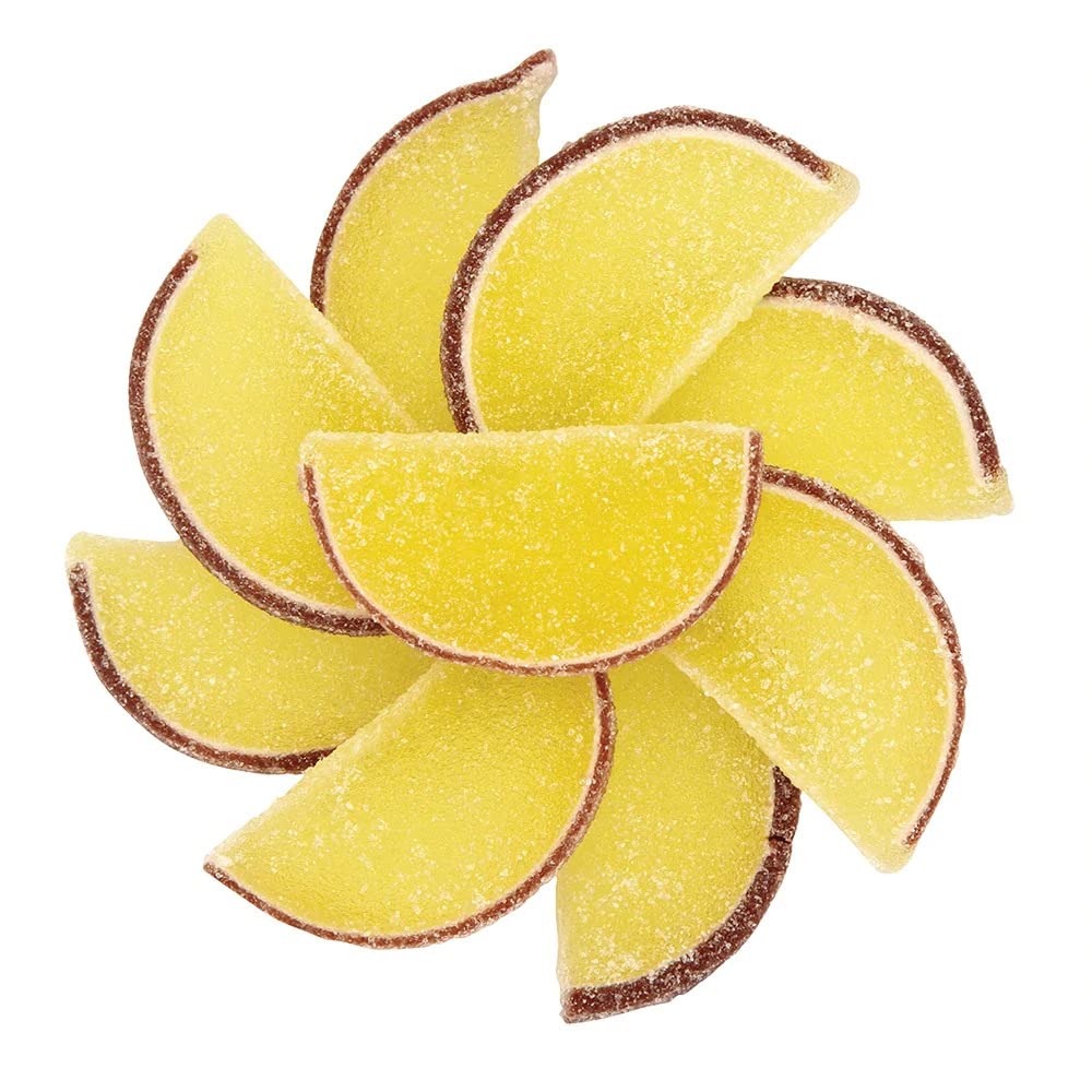 NY Spice Shop Fruit Slices Jelly Candy - 1 Pound Pineapple Candied Fruit - Fruit Candy Slices - Bulk Gummy Candy Slices - Old Fa