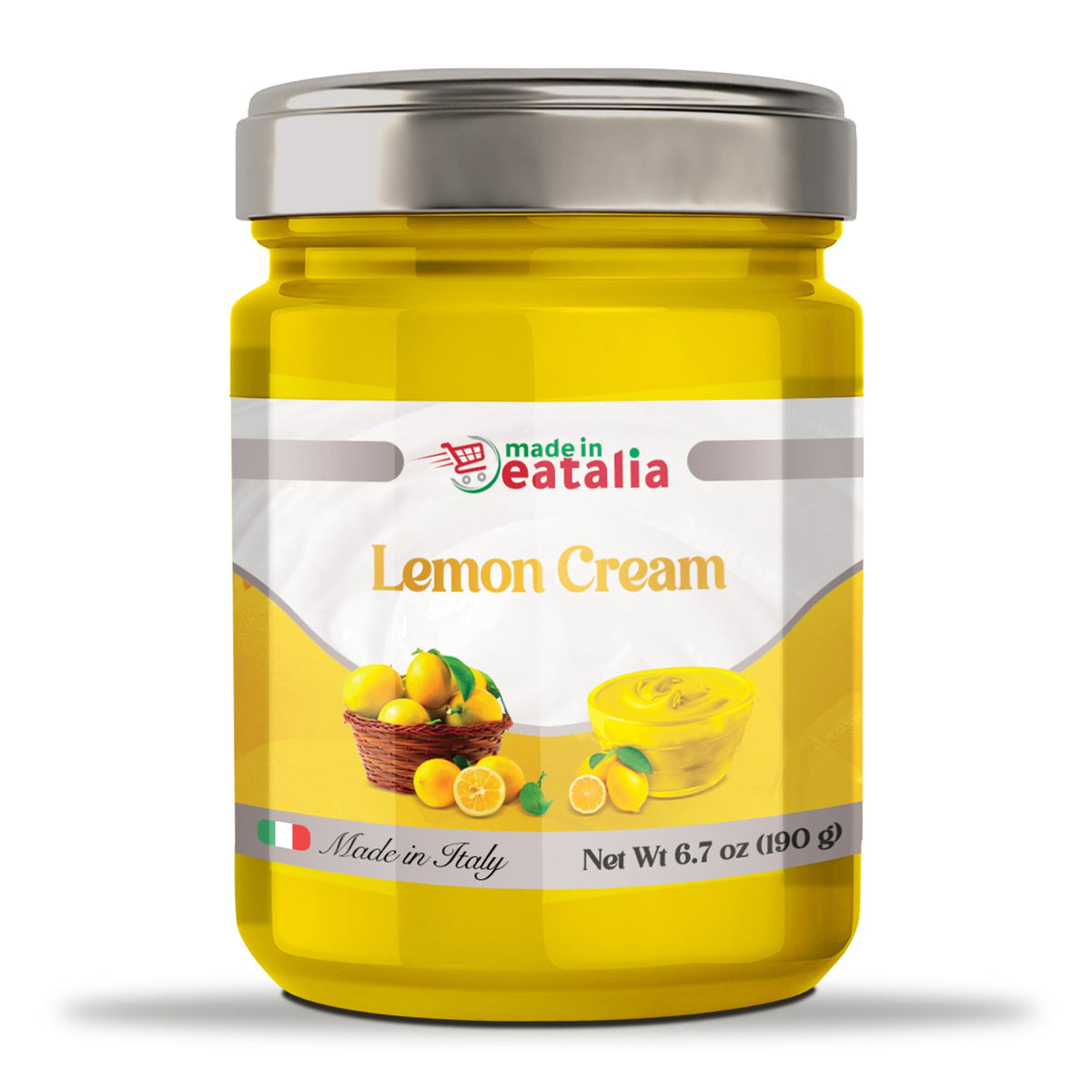 Made in Eatalia Lemon Cream - Zesty & Smooth Italian Spread (190g)