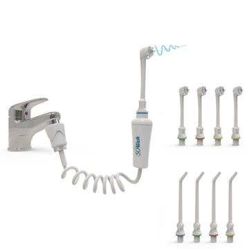 Water Flosser Sowash Family, Faucet Oral Irrigator Dental Water Floss, It Connects Directly To The Faucet, Non-Electric Dental I