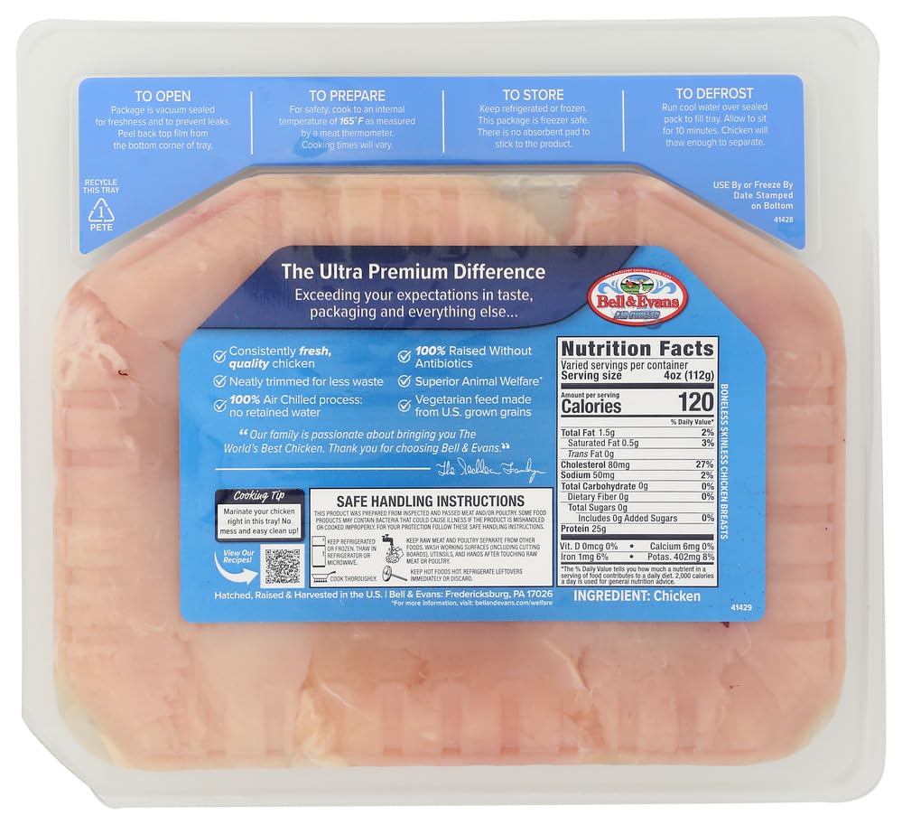 Bell & Evans Boneless Skinless Chicken Breast
