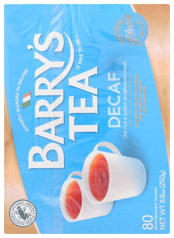 Barrys Tea Bags, Decaffeinated, 80 Count Pack of 3
