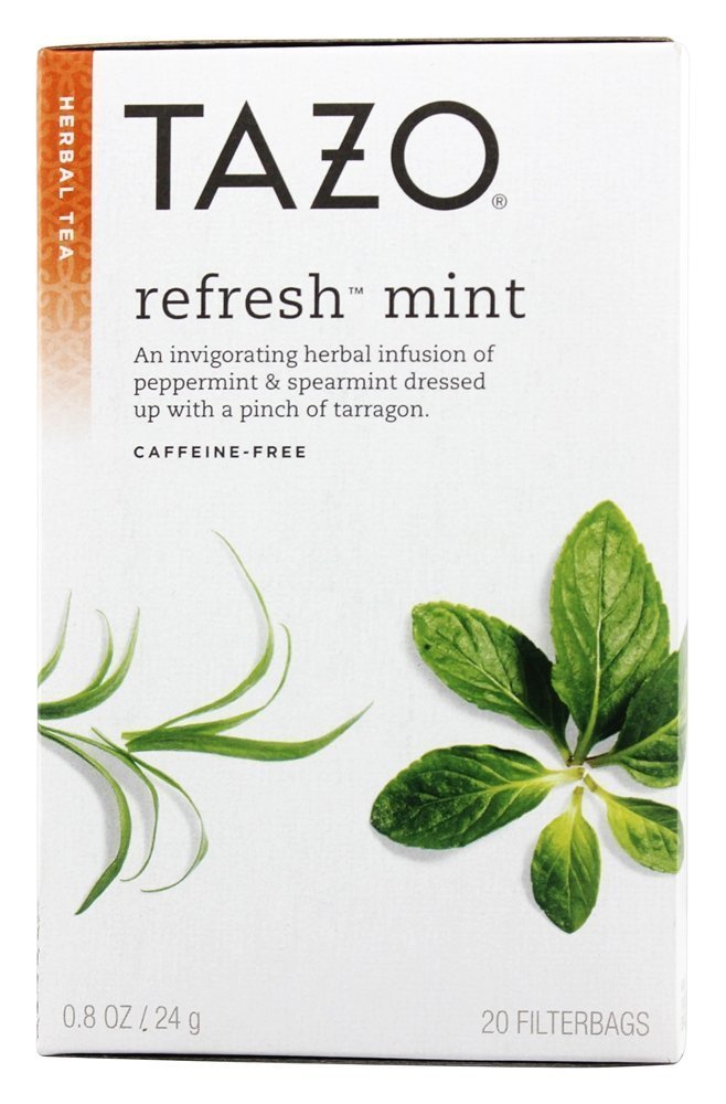 TAZO Herbal Infusion Tea, Refresh Mint, 20 Count (Pack of 2), Model 14077-25800