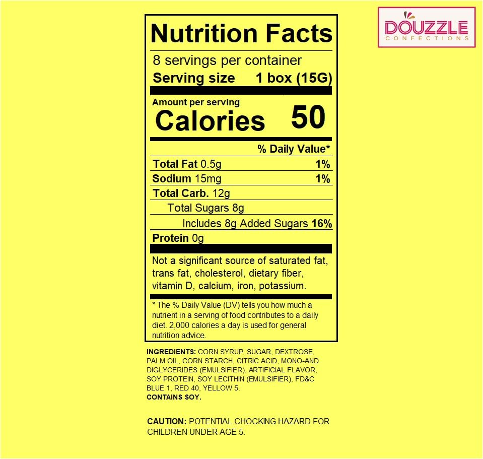 DOUzzle Edible Crayon Taffy Sticks for Marines, Back To School & Graduation (8 Count, Pack of 3) Individually Wrapped, Party Fav