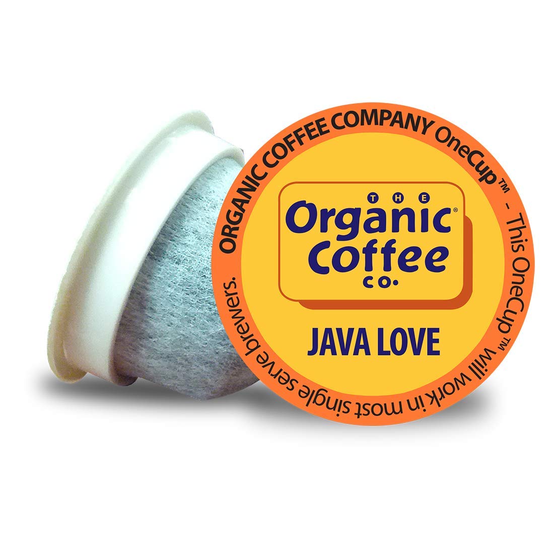 The Organic Coffee Co. Compostable Coffee Pods - Java Love (36 Ct) K Cup Compatible Including Keurig 2.0, Medium Roast, Usda Org