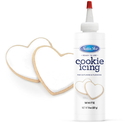 Satin Ice White Cookie Icing - 8oz - Bottle