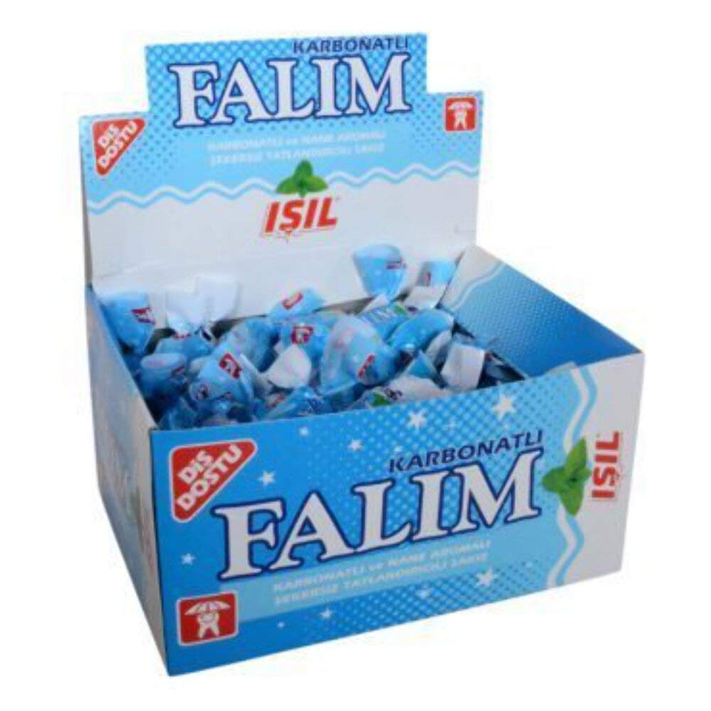 Sugarless Falim Plain Gum - Carbonate & Mint Grass Flavoured - 100 Pcs