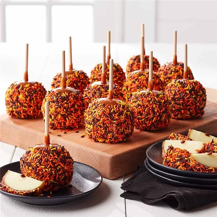 Unpretentious Halloween Sprinkles, 2 Cups, Gluten Free, Autumn Mix Jimmies, Orange/Yellow/Brown