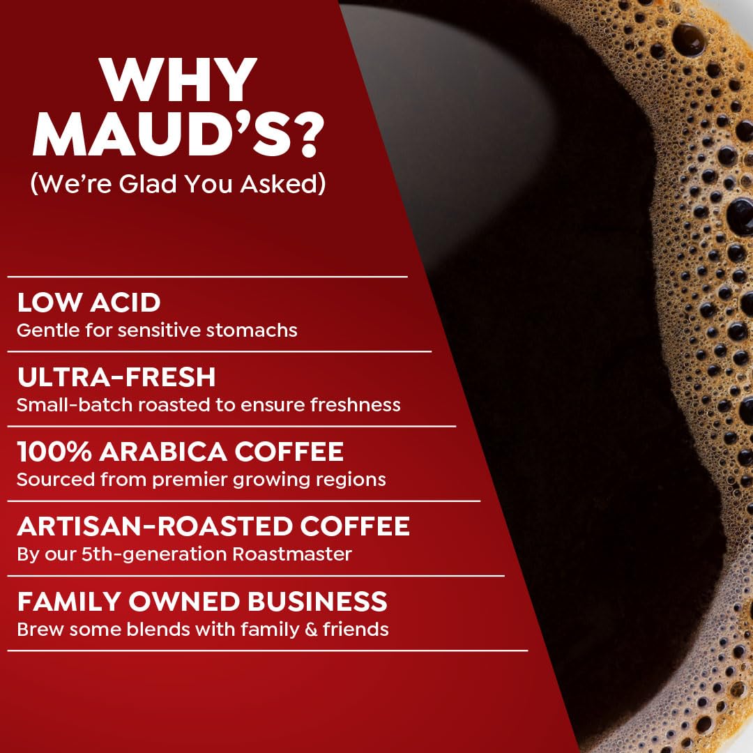 Maud'S Medium Roast Coffee Pods, 100 Ct | In The House Blend | 100% Arabica Medium Roast Coffee | Solar Energy Produced Recyclab