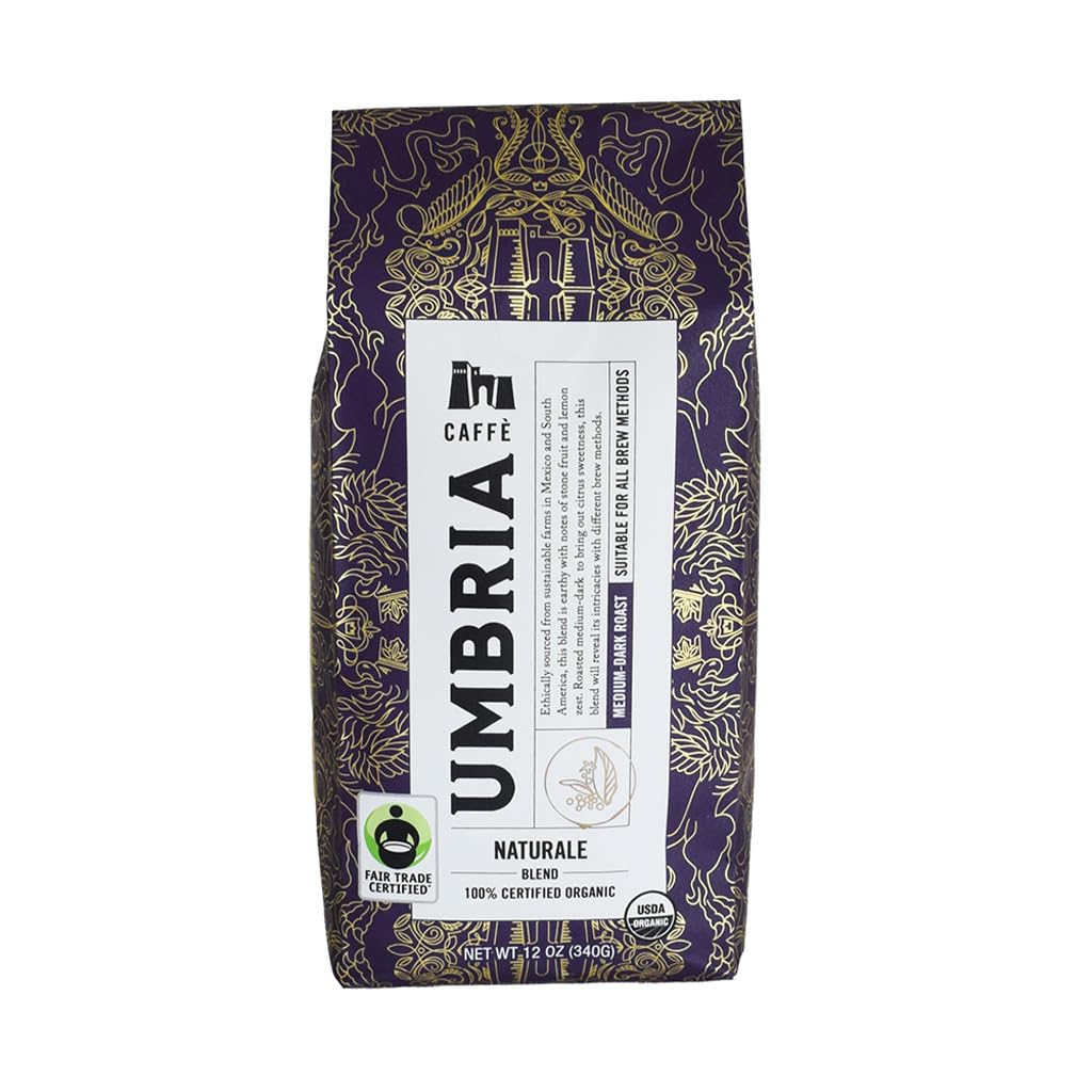 CAFFÈ UMBRIA Caffe Umbria Naturale Blend Coffee, 12 Ounce, Pack of 1