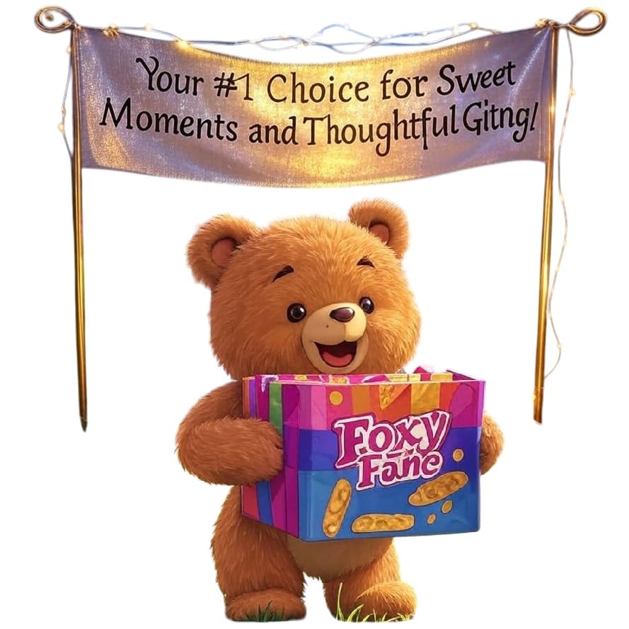 Foxy Fane Gluten-Free Snack Box - 40 Count Holiday Gift Pack with Chips, Nuts, Bars, Popcorn