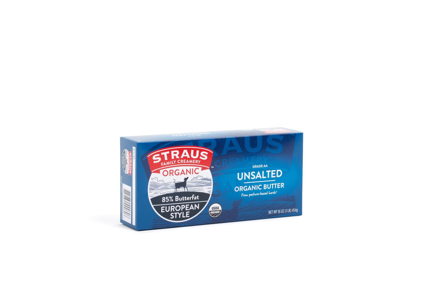 Straus Organic Butter - Unsalted, 16 oz