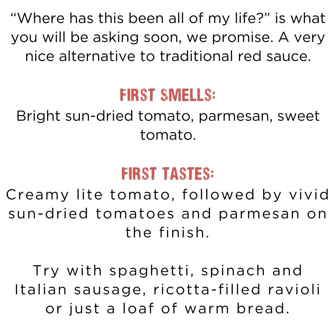 Always Fresh, Two Servings, Creamy Sun-Dried Tomato Pesto Gourmet Pasta Sauce (2-Pack) Le Sauce & Co. Imported Italian San Marzano Tomatoes, Creamy Pasta Sauce, Penne Rosa, All Natural, Spirit-Inspired Flavor Sauce