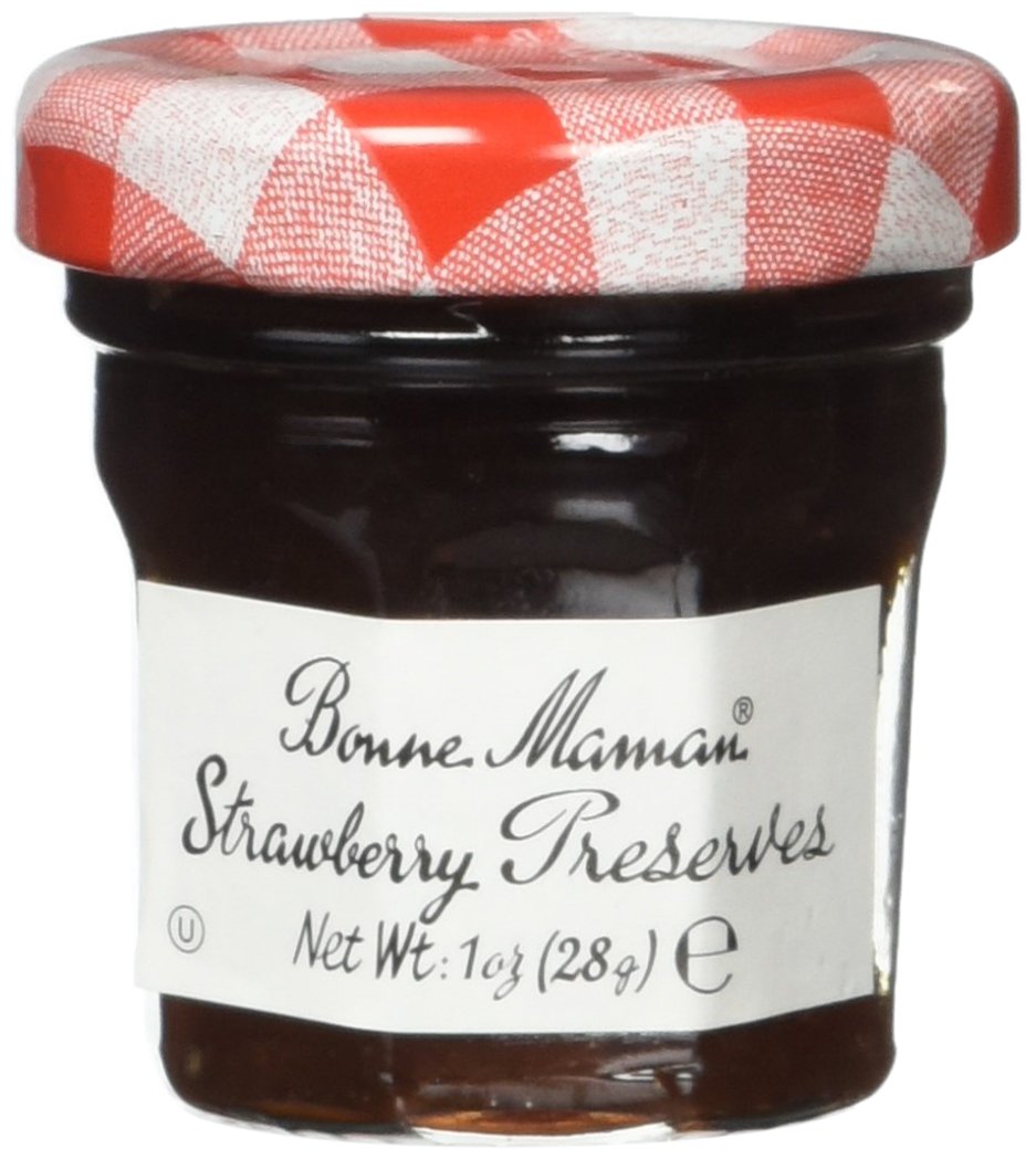 Bonne Maman Strawberry Preserves, 1 Ounce Jars, Pack of 15