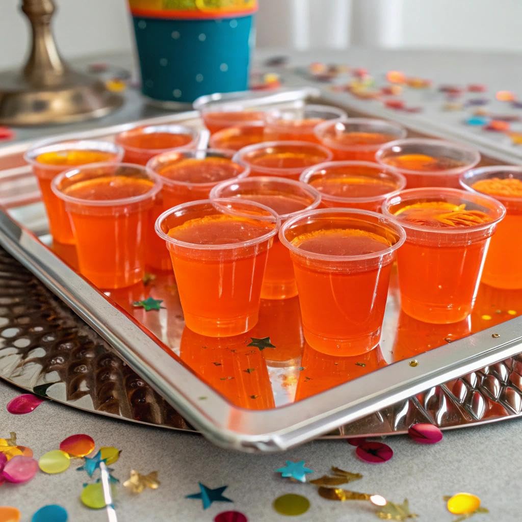 Orange Crushed Jello Shot Mix 6.78 Oz - Enhanced Gluten-Free Jello Mix For Tasty Jello Shots - Easy To Make Ez Gelatin Powder Mix For Jello Shots - Mature-Themed New Year And Holiday Party Supplies