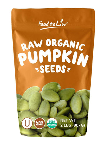 Food to Live Pepitas/Semillas de calabaza org  nicas (Crudas, sin cascara) (2 Pounds)