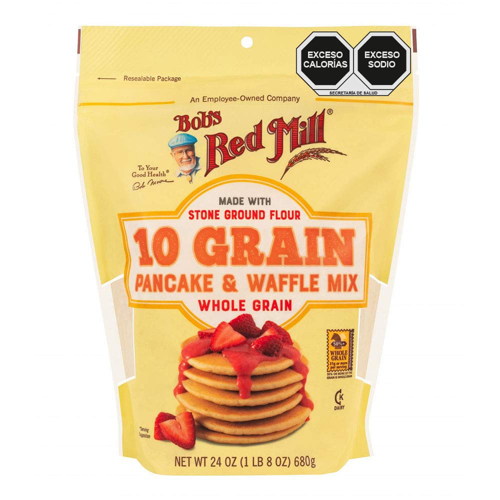 Bobs Red Mill 10 Grain Pancake & Waffle Mix, 24 Oz