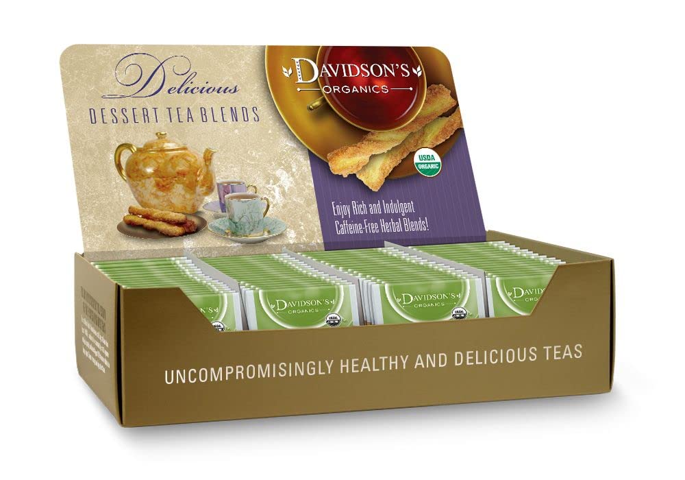 Davidsons Assorted Dessert Teas, 100 Individually Wrapped Tea Bags, 100 Count