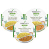 Food Earth Ready to Eat Indian Cuisine - Bombay Lentil Curry, Five Lentil Curry & Madras Coconut Curry with Turmeric Rice - Orga