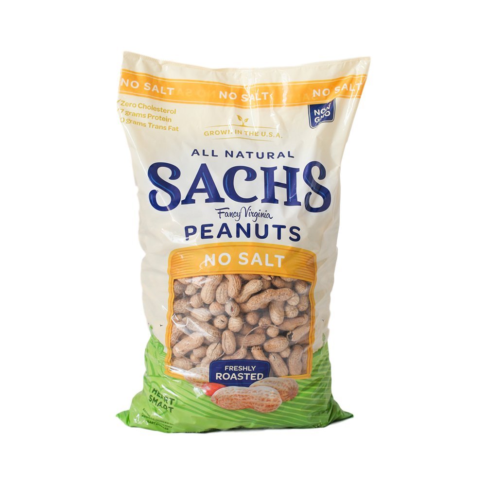 Sachs Unsalted InShell Peanuts, 80 Ounce