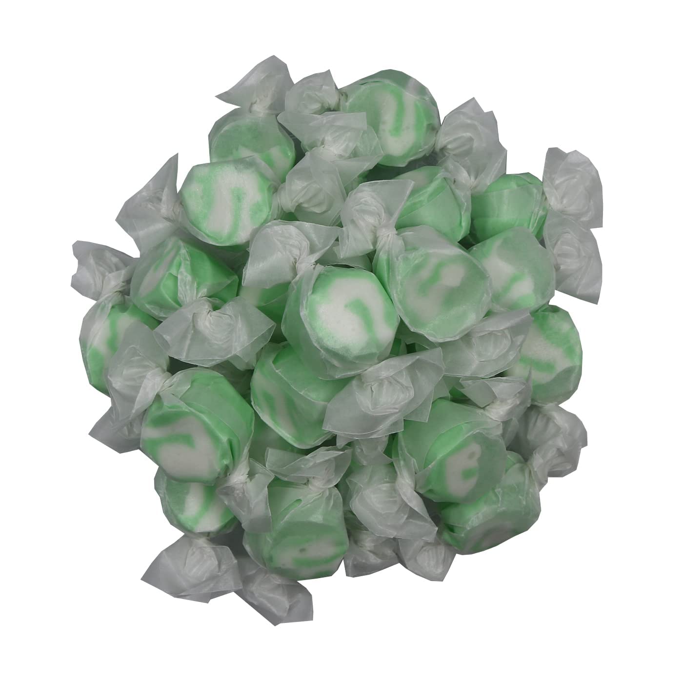 Gourmet Soft and chewy Salt Water Taffy Candies - Individually Wrapped - Bulk bags (Spearmint, 5 Pound (Pack of 1))