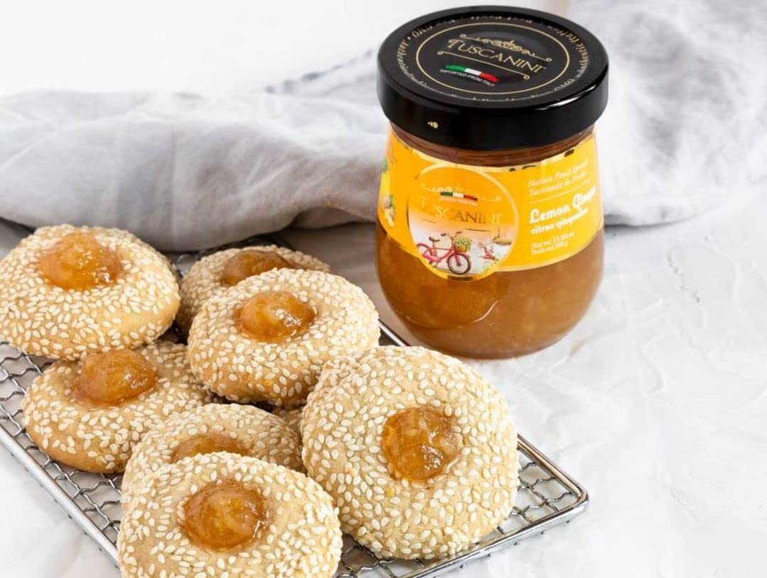 Tuscanini Italian Lemon Ginger Preserves, 11.64 oz Jar, 35% Real Fruit, Non-GMO, Gluten Free, No High Fructose Corn Syrup, Kosher