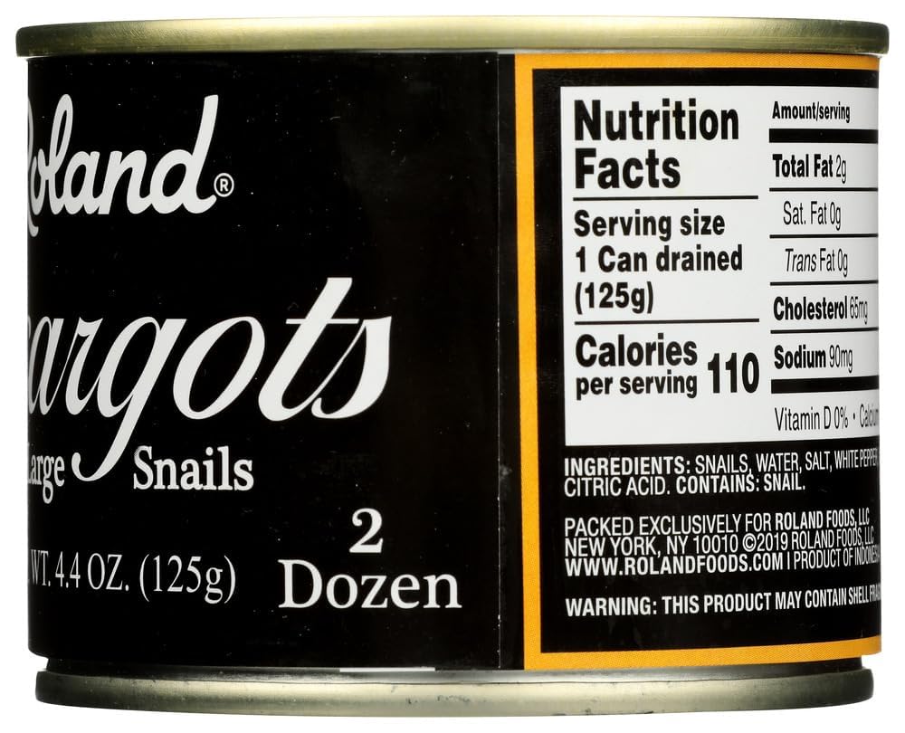 Roland - Escargots Snails, (4)- 7.75 Oz. Cans