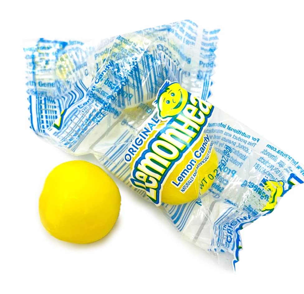SweetGourmet Original LemonHead Candy Wrapped Bulk | 2 Pounds