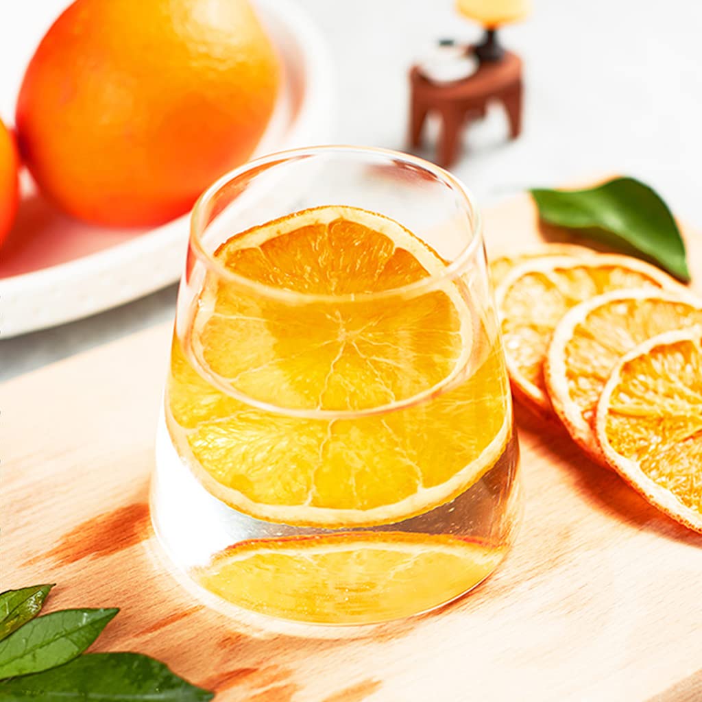 JTEDZI Dried Orange Slices, Dehydrated Fruit for Cocktails, 8.81oz (250g)