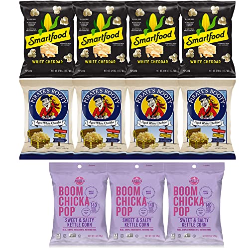 Popcorn Variety Pack - Snack Bag Assortment Care Package - Bulk Sampler (32 Count)