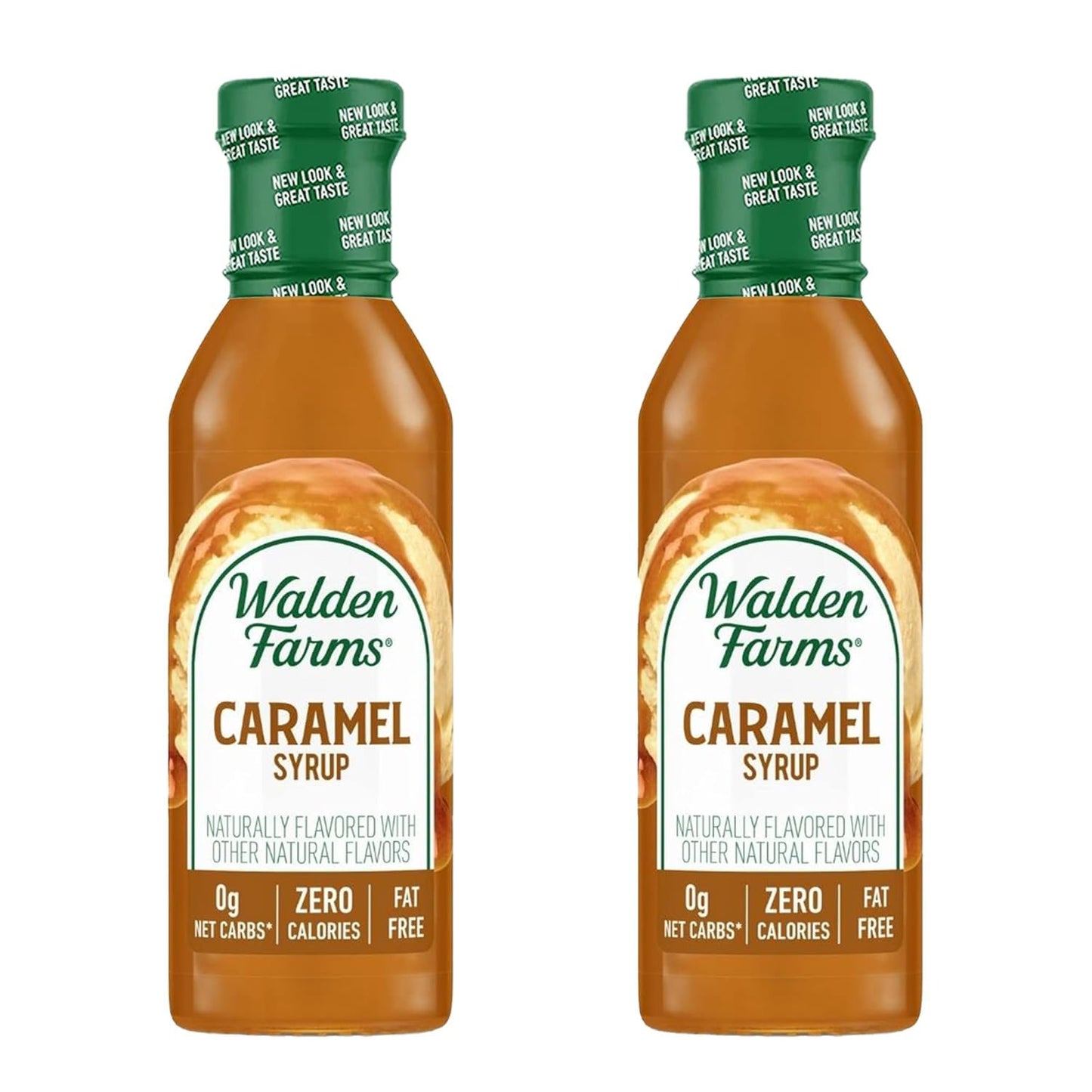 Walden Farms Caramel (2 Bottles) Syrup, Sugar Free, Calorie Free, Fat Free, Carb Free, Gluten Free (24 Oz) By Walden Farms