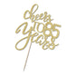 Qertesl Gold Glitter Cheers To 85 Years Cake Topper, Happy 85Th Birthday Cake Decorations,Perfect For 85 Years Cake Decorating,W