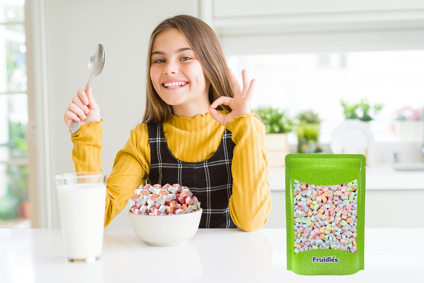 Fruidles Multicolor Dehydrated Marshmallows In Resealable Bag - Mini Marshmallow Bits For Great Toppings (40 Pounds (Bulk))