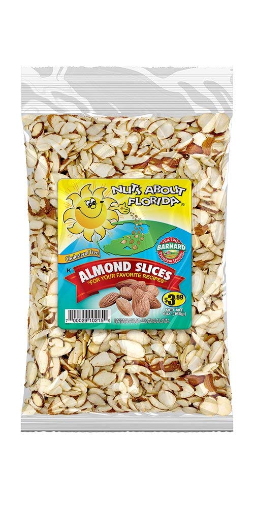 NUTS ABOUT FLORIDA Sliced Almonds, 6 OZ