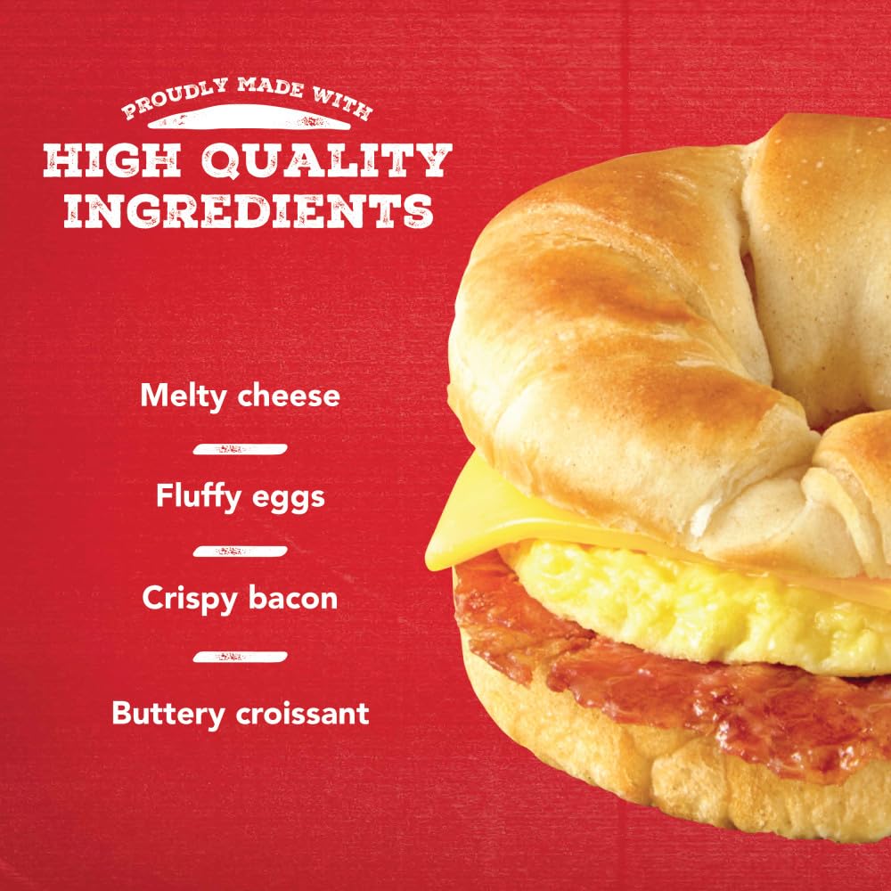 JIMMY DEAN FROZEN BACON EGG CHEESE CROISSANT 28.8 OZ - 0077900501861