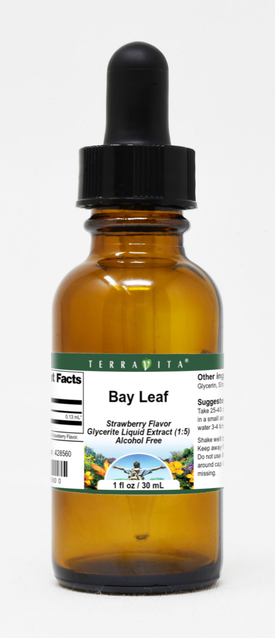 Bay Leaf - Glycerite Liquid Extract (1:5) - Strawberry Flavored (1 fl oz, ZIN: 428560)