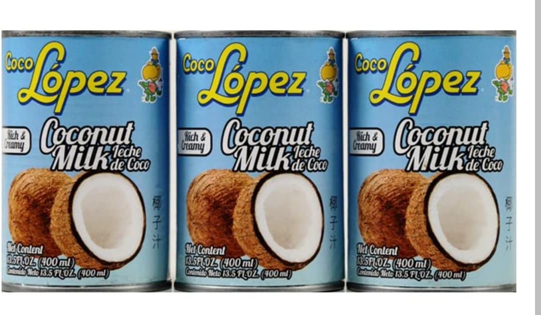 Coco Lopez Coconut Milk 6 Cans 13.5 Onz