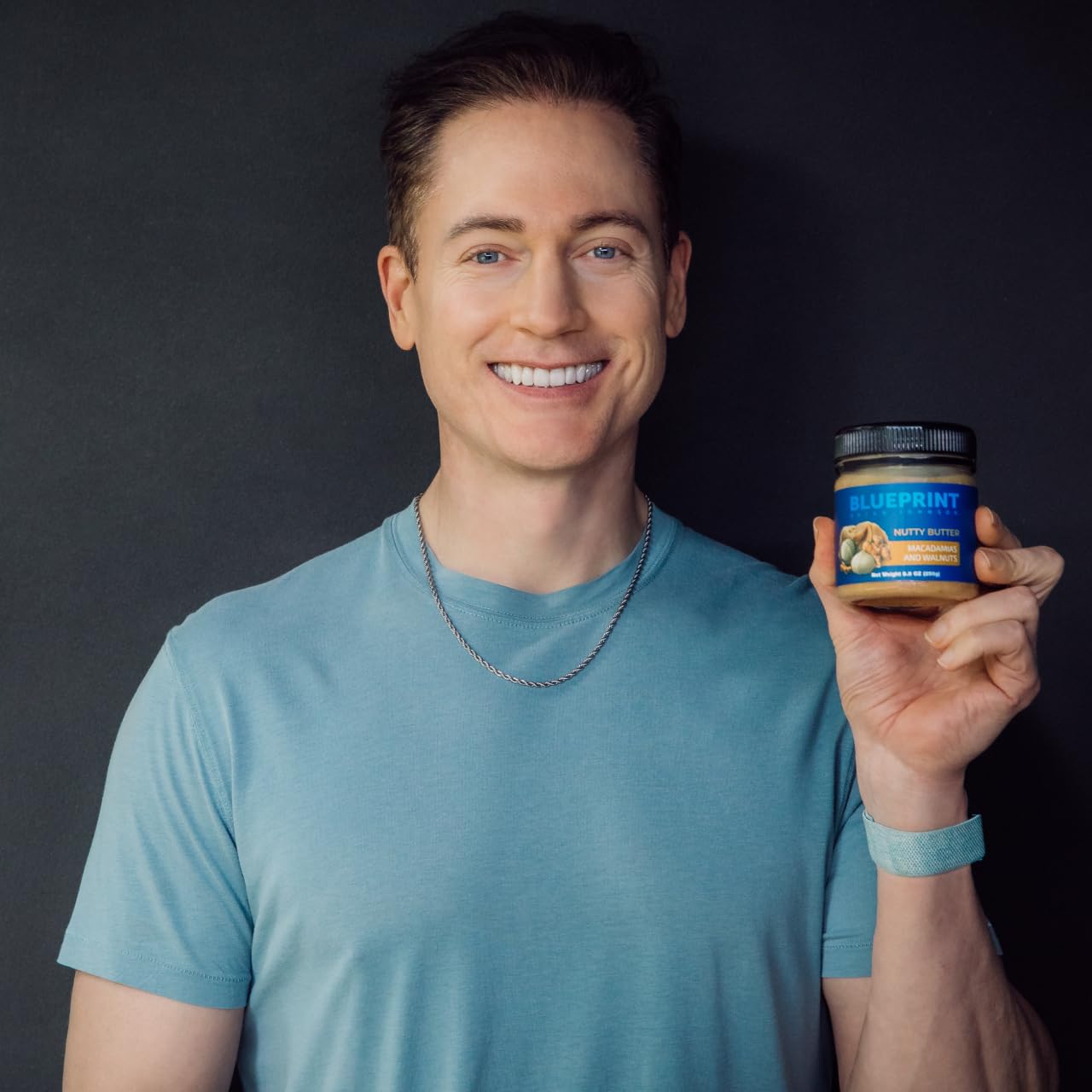 Blueprint Bryan Johnson Nutty Butter - Macadamia & Walnut - Keto Snack, 8.8 oz - Vegan, Non-GMO, No Added Sugar