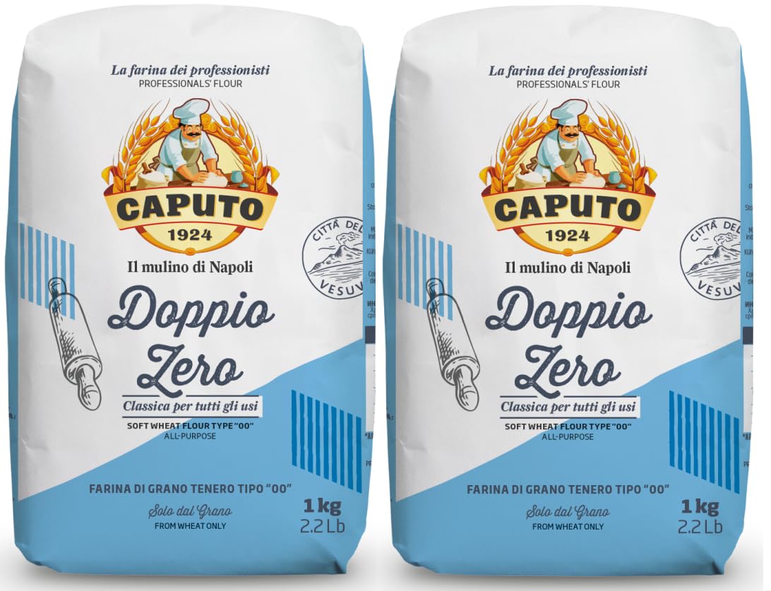 Antimo Caputo Classic All-Purpose Flour (Doppio Zero) - 2.2 LB (1 KG) - 2 Pack